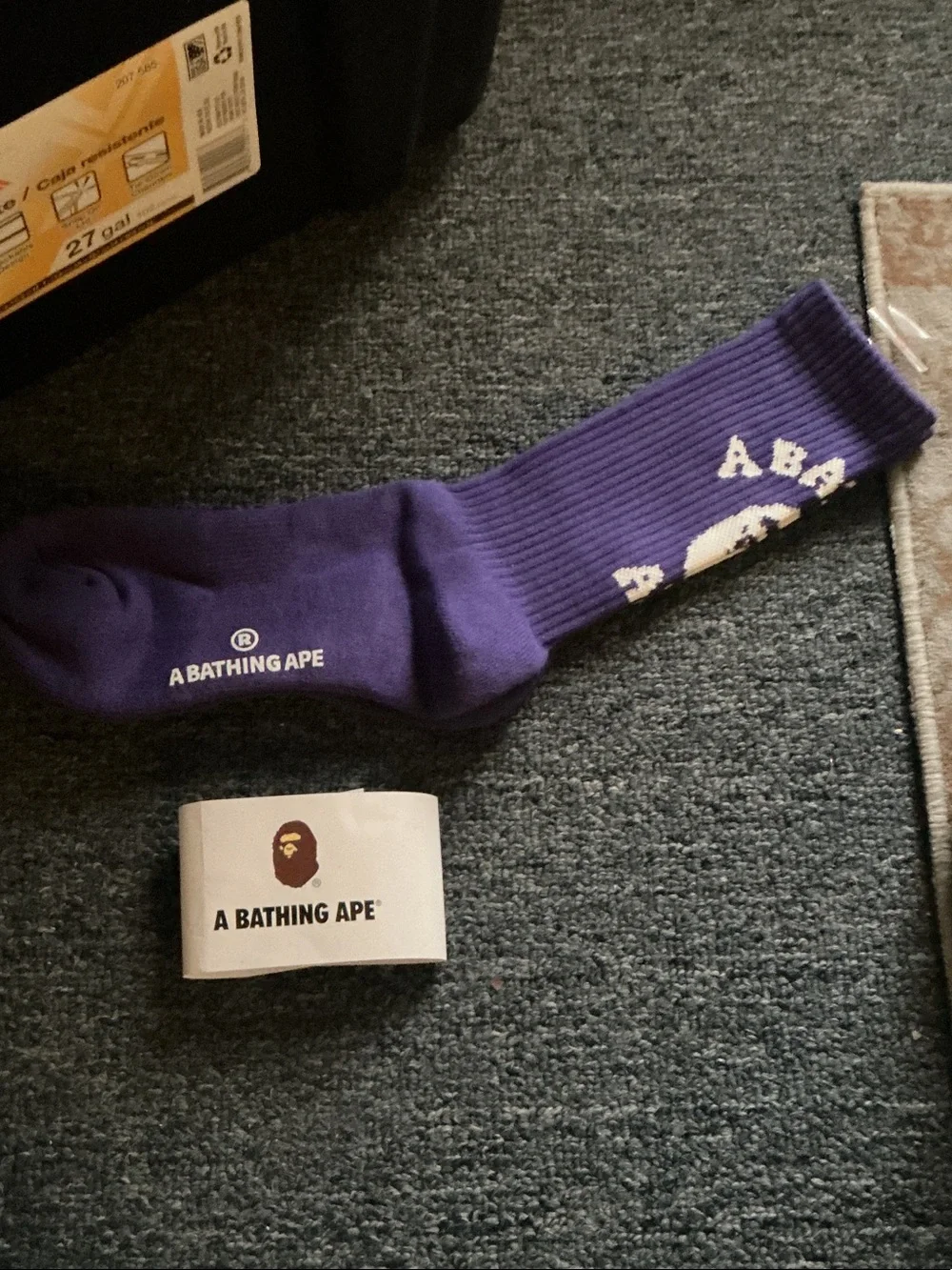 Purple Logo Crew Socks